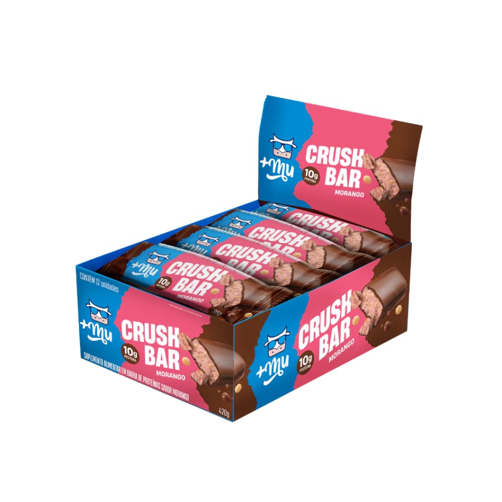 Crushbar Mais Mu - Fresa 2.0 - Caja 12 unidades - 420g - PRE-VENTA📍 - 1