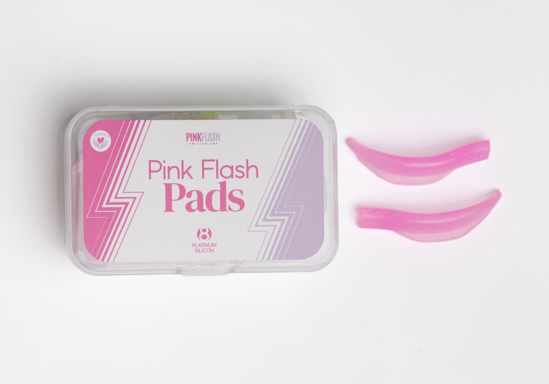 Pink Flash Lash Lifting Silicone Premium Moldes – 8 Pares - 3