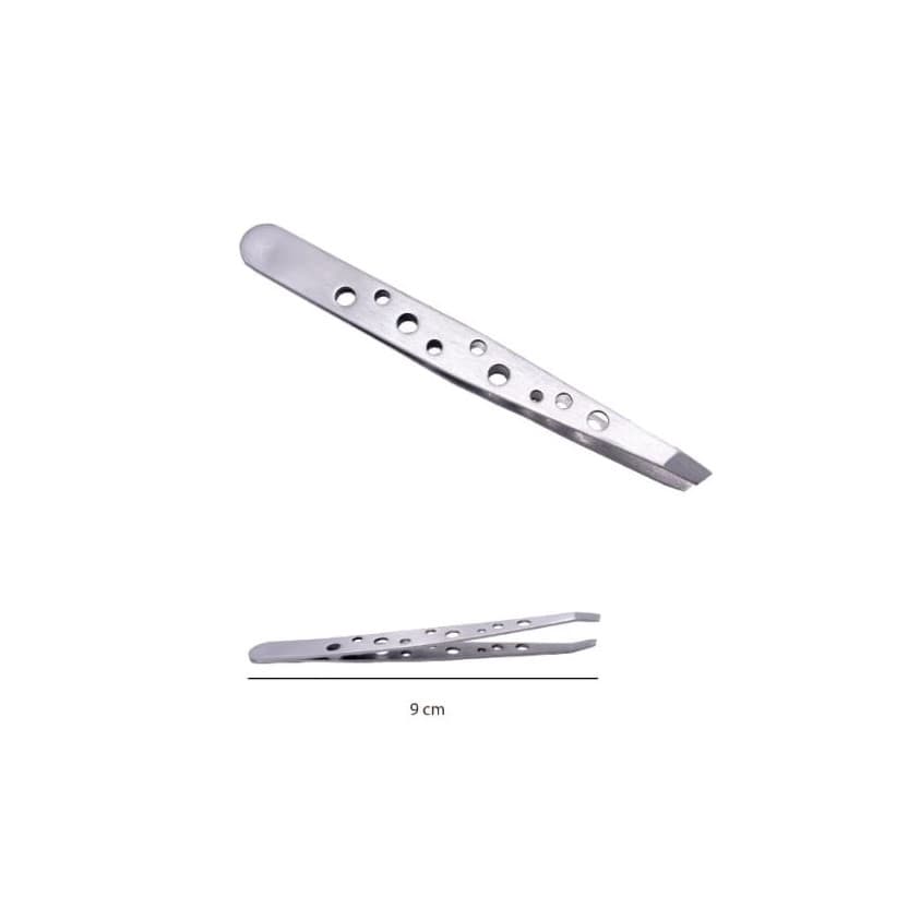 Augenbrauenpinzette mit diagonaler Spitze BC - Silber - 1