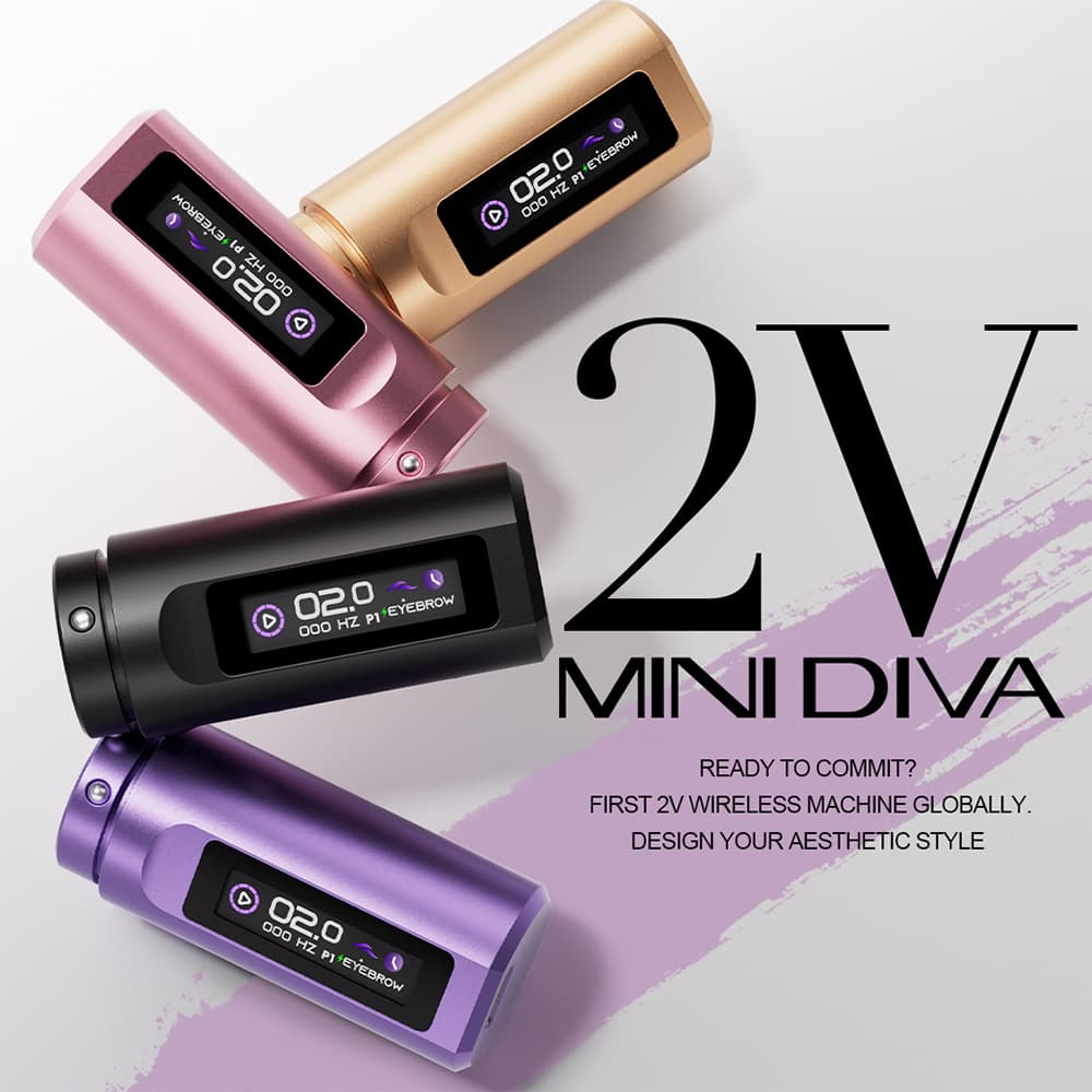 Dermógrafo Pen POPU Mini Diva 3.0 Kabellos + Tasche - 7