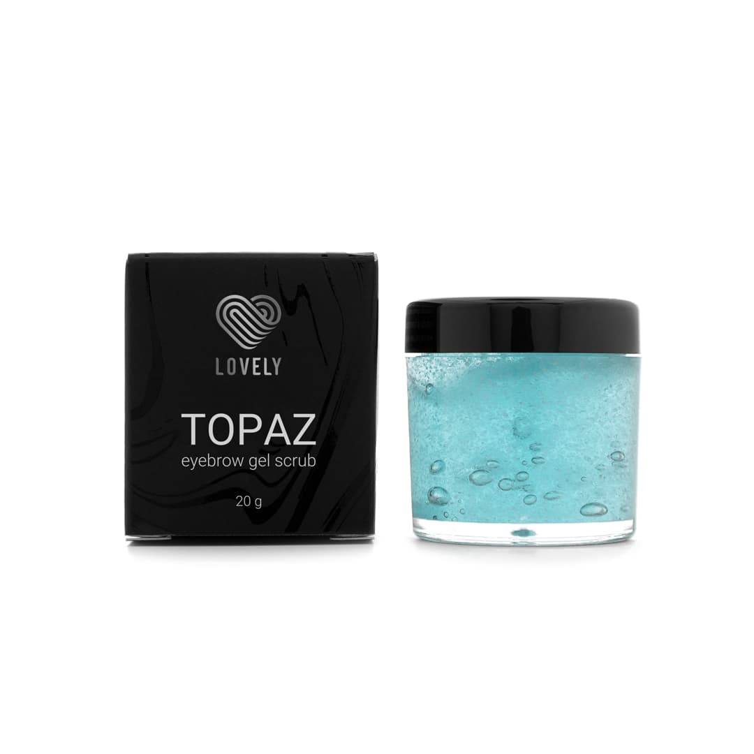 Gel Scrub Topaz Lovely 20g - Gel Esfoliante para Sobrancelhas