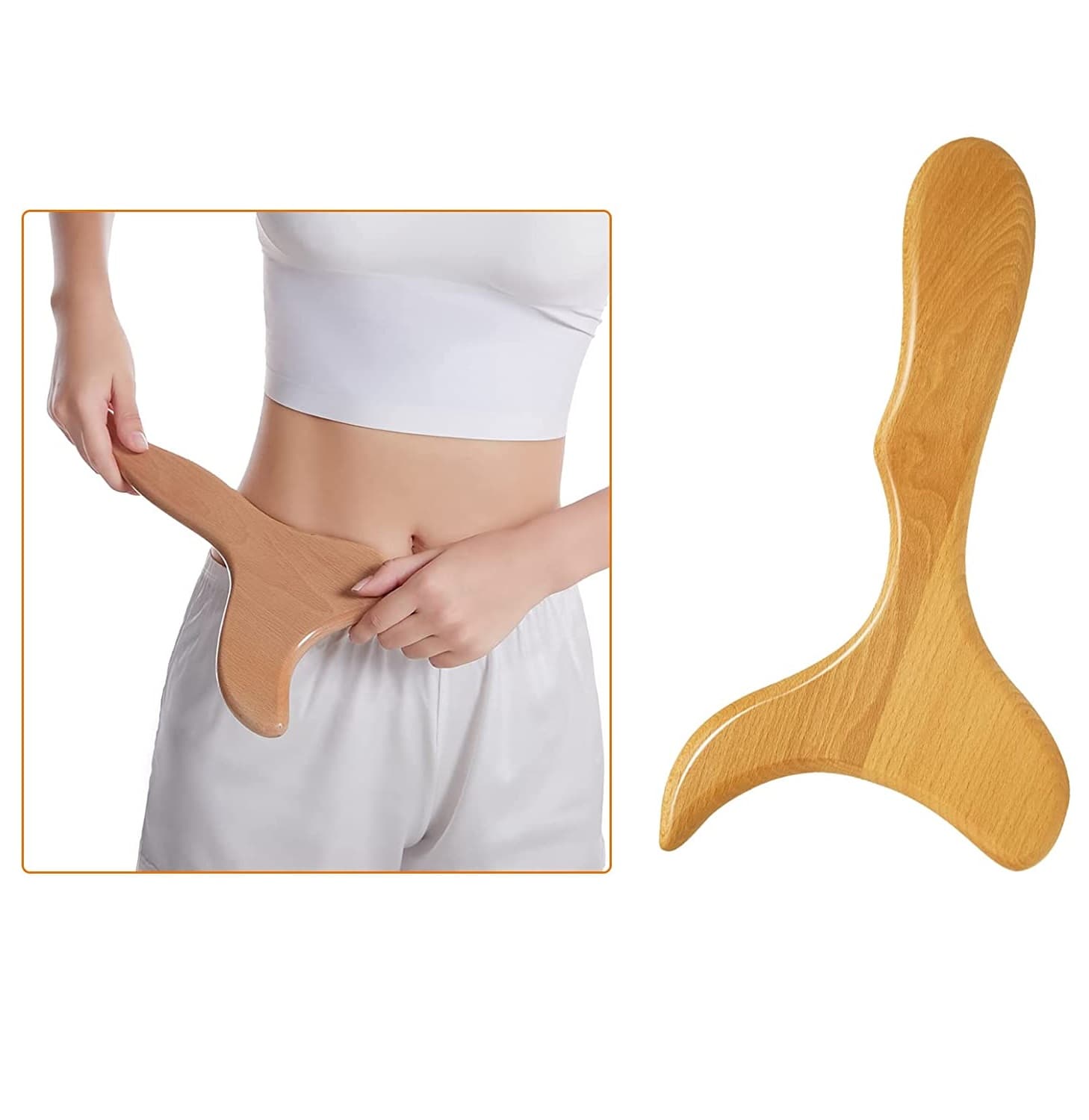 5-Piece Wood Therapy Kit for Lymphatic Drainage and Massage - 4