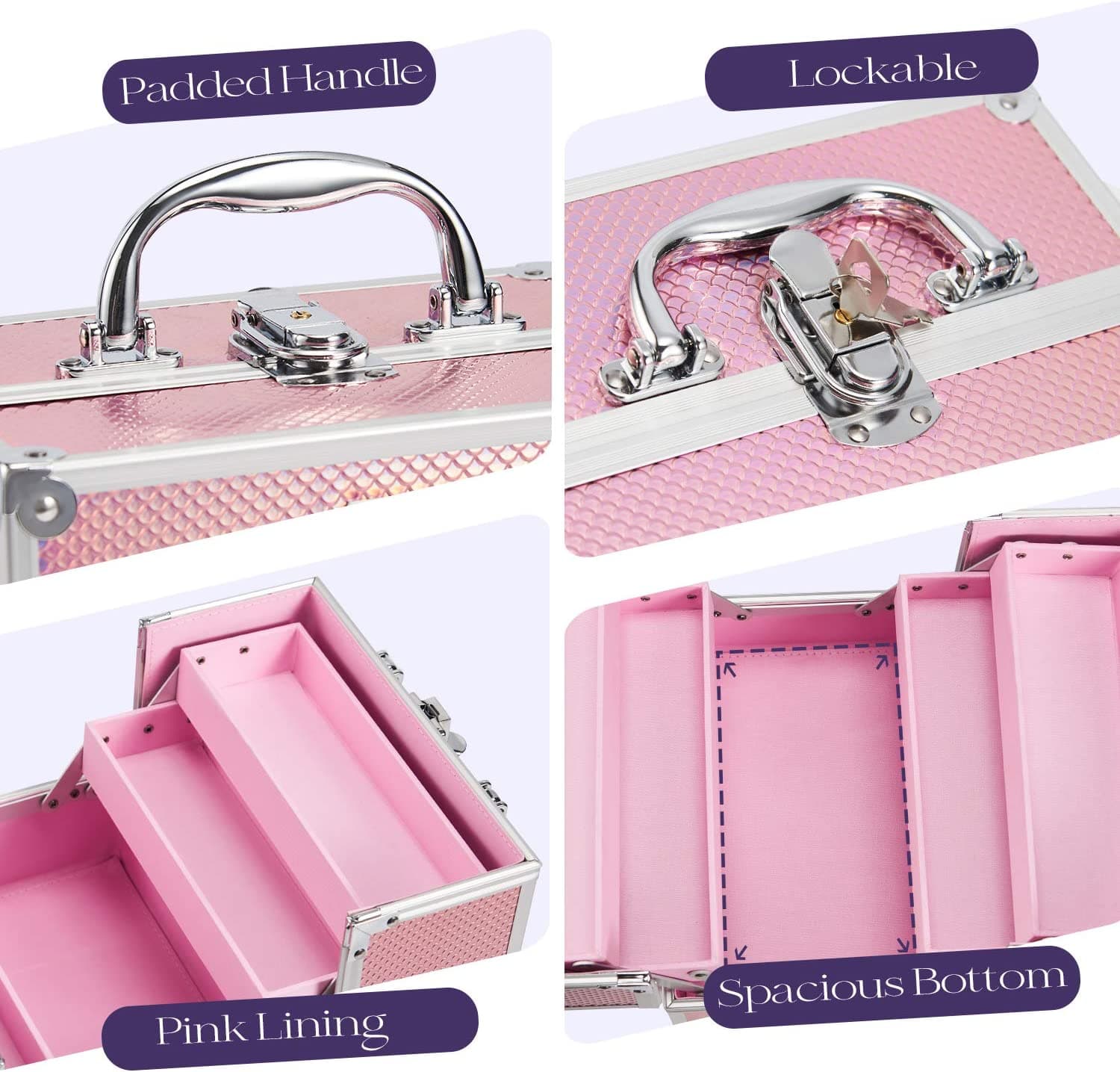 Professional Makeup Cosmetic Bag Mermaid - 5