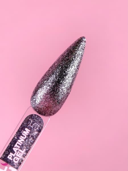 Gel Platinum Nº5 – Plateado Oscuro Metálico – 5 ml LUNAmoon - 2