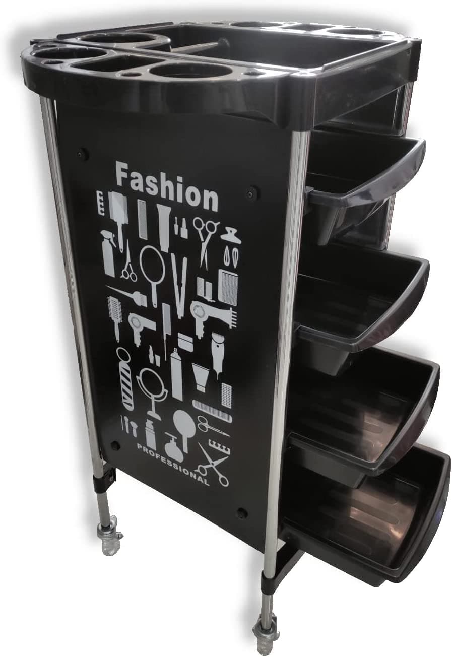 Metal Hairdresser Barber Auxiliary Trolley - 1