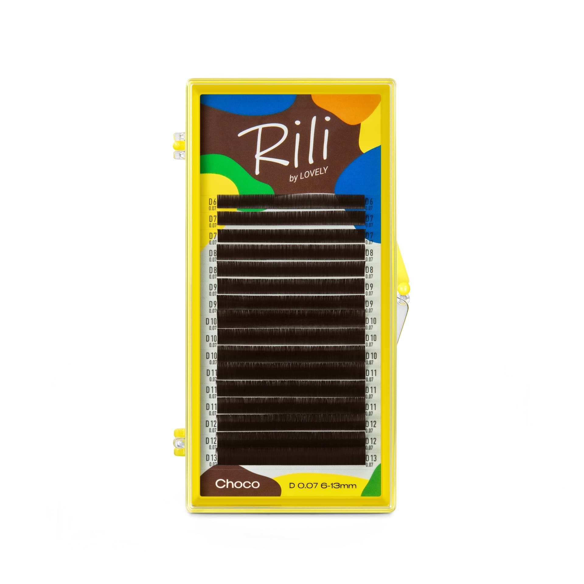 Rili Choco Mix M 0.10 8-15mm Lovely - Castanho Escuro 16 Linhas