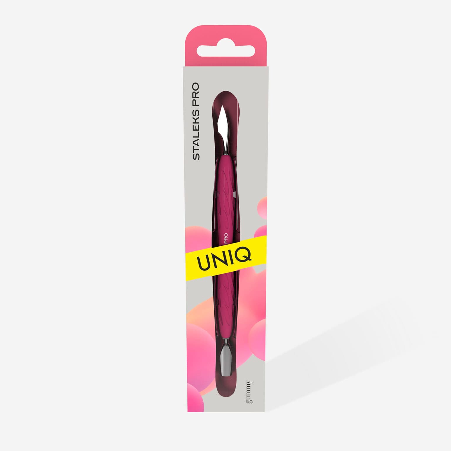 Nagelhautschieber mit Silikongriff “Gummy” UNIQ 10 Typ 3 - 4
