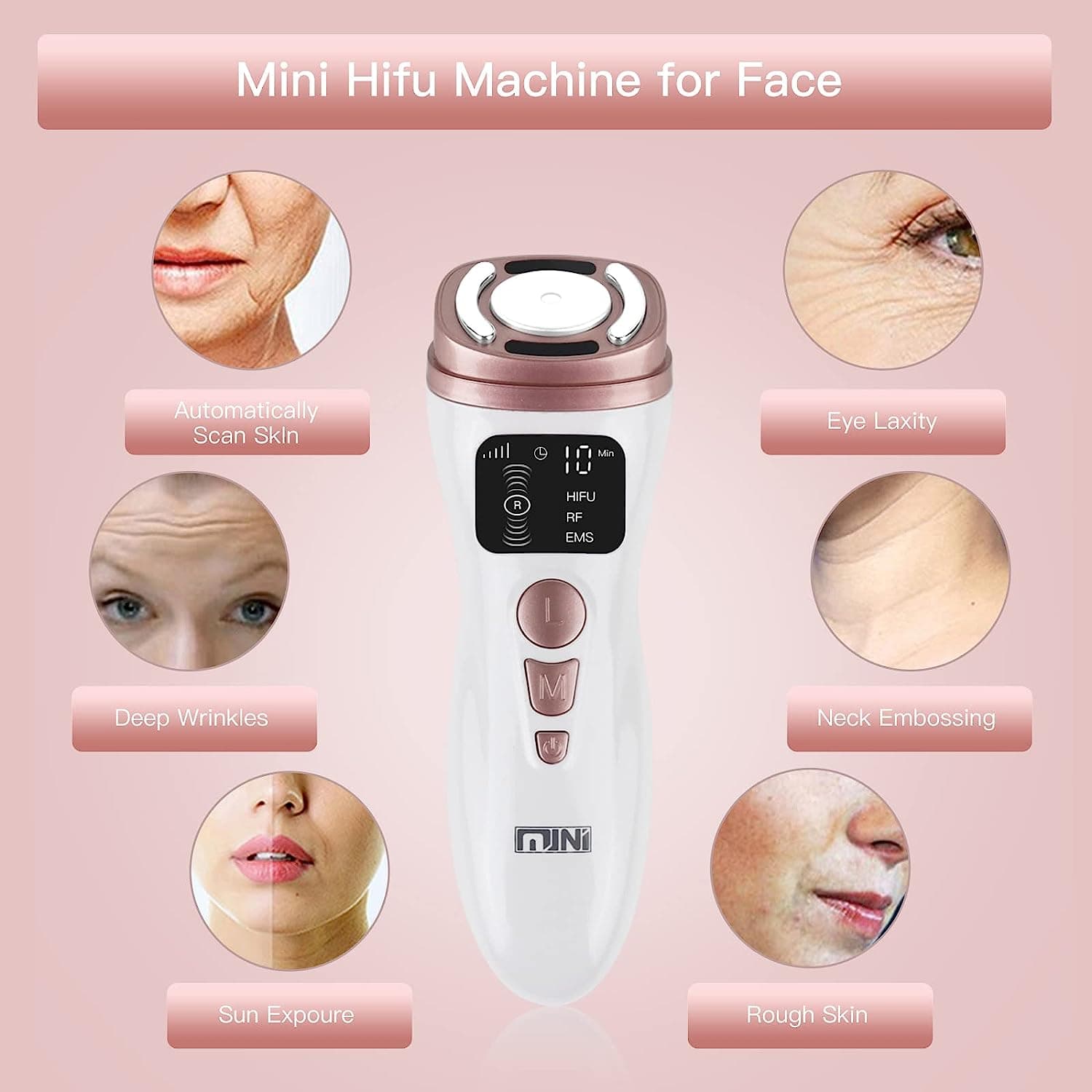 Mini Hifu Pro 3 in 1 Fokussierter Ultraschall Radiofrequenz Remodelierer und Gesichts-Lifting - 2