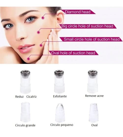 Professional Microdermabrasion Peeling Diamond Blackhead Suction - 3