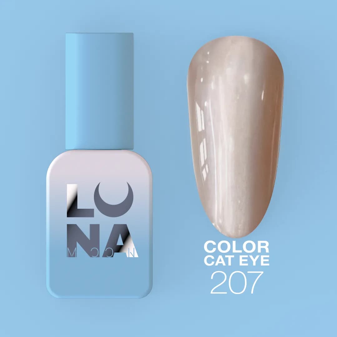 Verniz Gel Magnético – Cat Eye Nº207 Rosa Bege – 13 ml LUNAmoon - 1