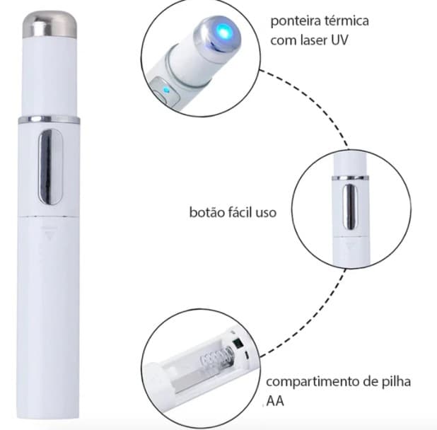 Vari Care - Bolígrafo para la eliminación de varices, manchas y acné - 1
