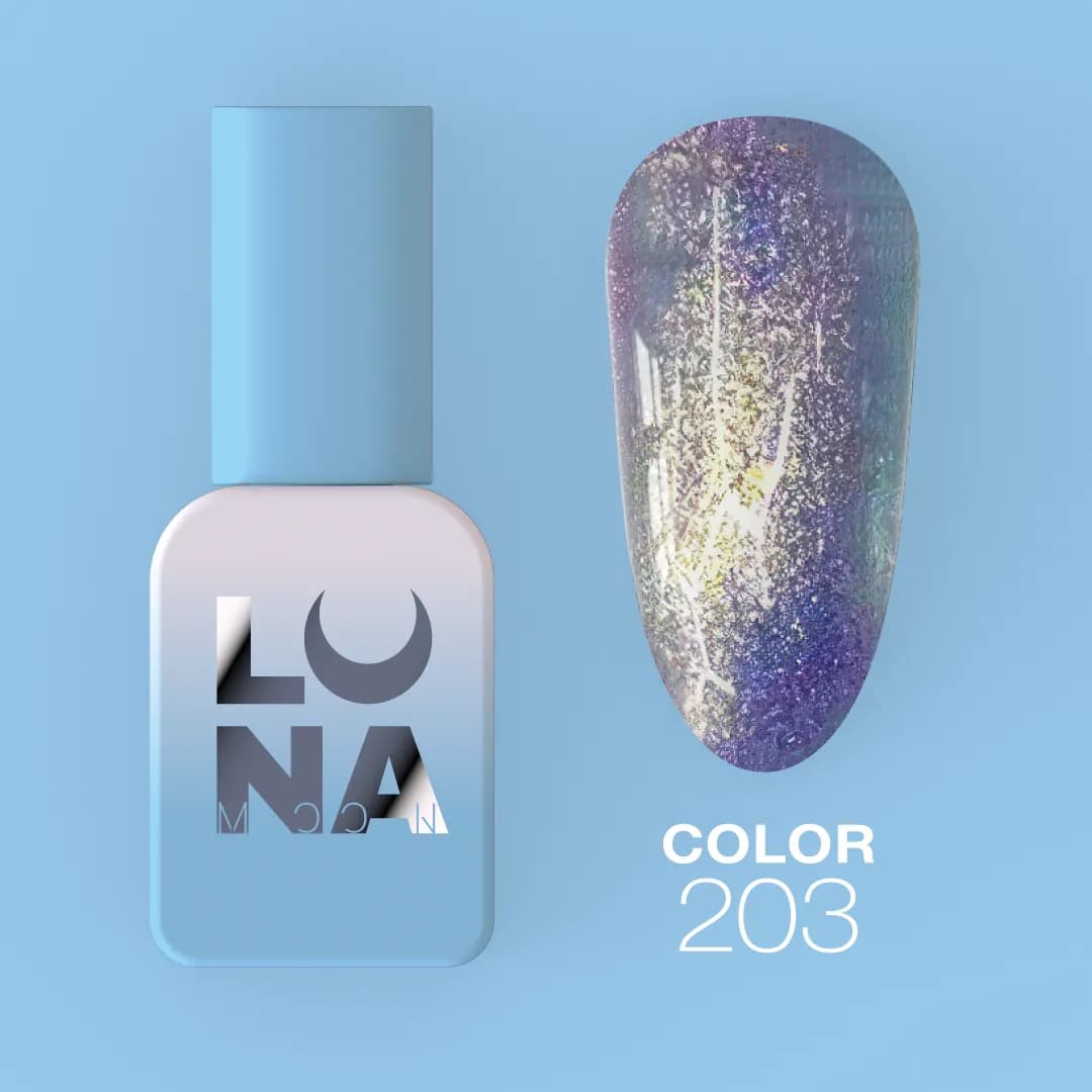 Verniz Gel – Nº203 Lavender with Shimmer – 13 ml LUNAmoon - 1