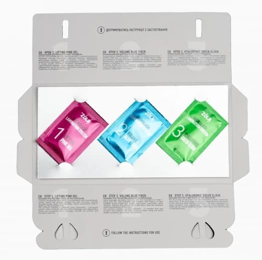 ZOLA Color Lab Sachet 3 x 1 ml - Laminação Colorida Brow & Lash - 3