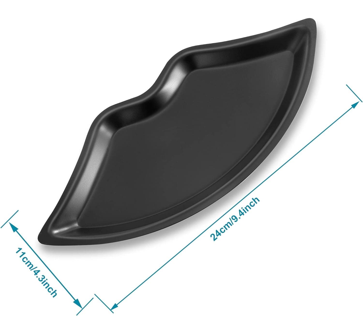 Lippenplatte Schwarz Edelstahl - 3