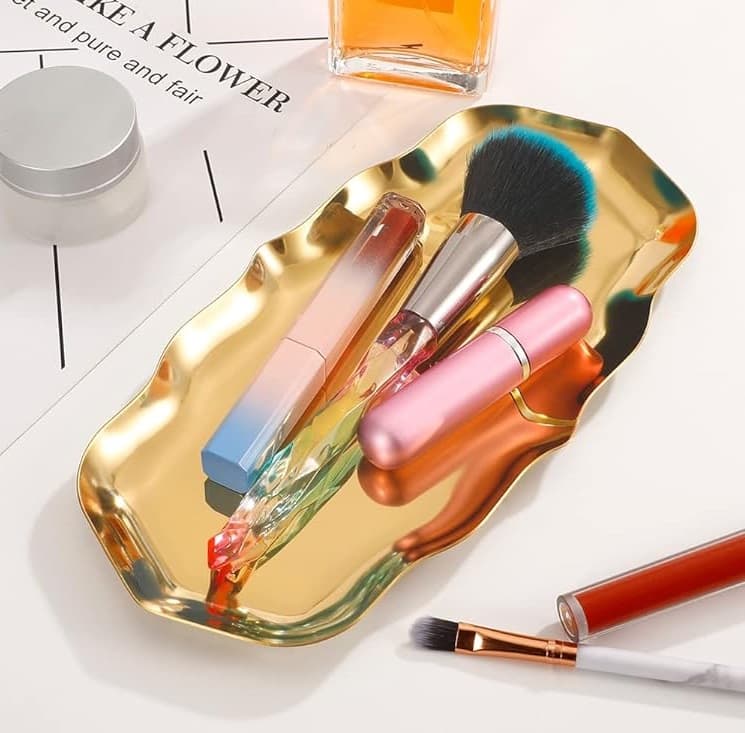Wavy Stainless Steel Tray - 5