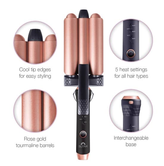 Modelador De Ondas Para Ferro 3P Curler🌸