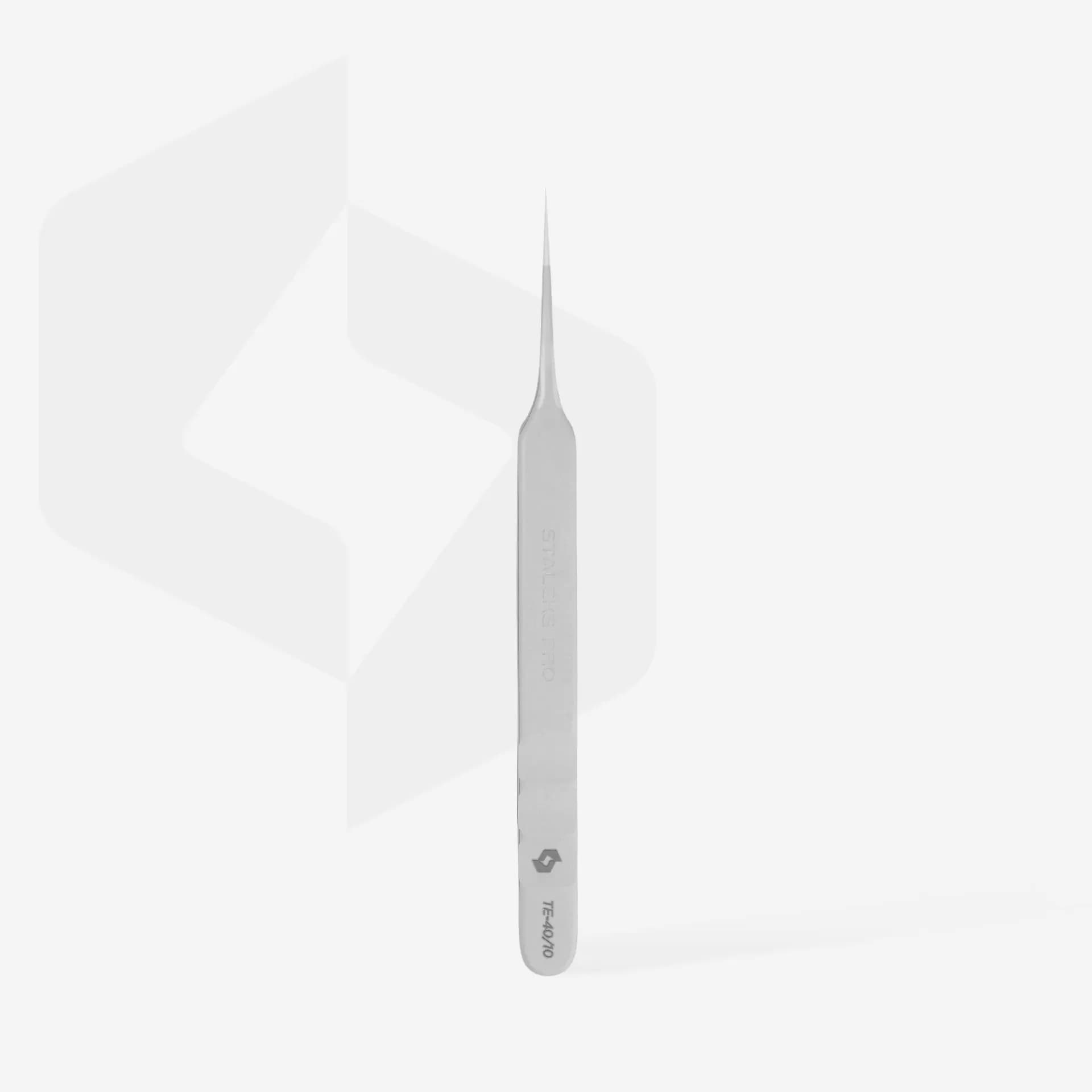 Professional Eyelash Tweezers EXPERT 40 TYPE 10 (Straight) - 3