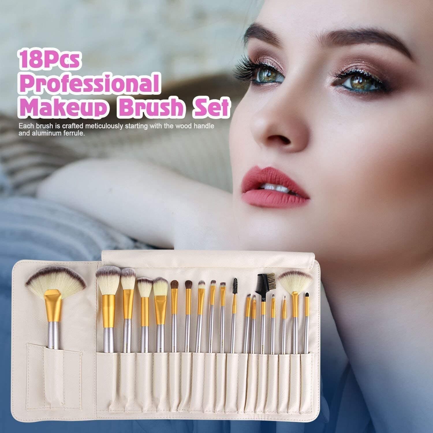 Kit Pinceaux de Maquillage - 18 Pièces - 2