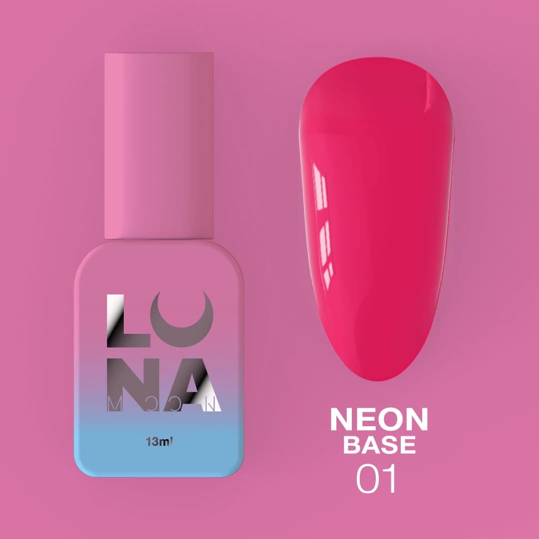 Neon Base №1 Himbeere – Neon Rosa – 13 ml LUNAmoon - 1