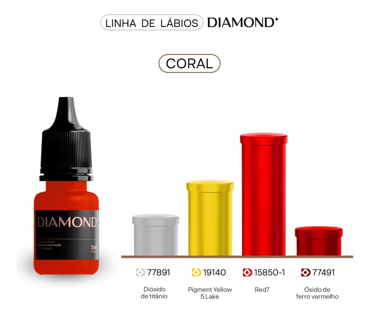 Kit 4 Pigmentos Línea Labial Diamond - 8