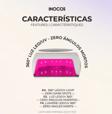 Inocos LED UV Lamp Care tragbare 72W - 6