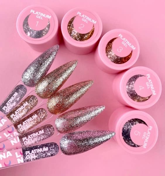Platinum Gel Nº4 – Silber mit goldenem Touch – 5 ml LUNAmoon - 6