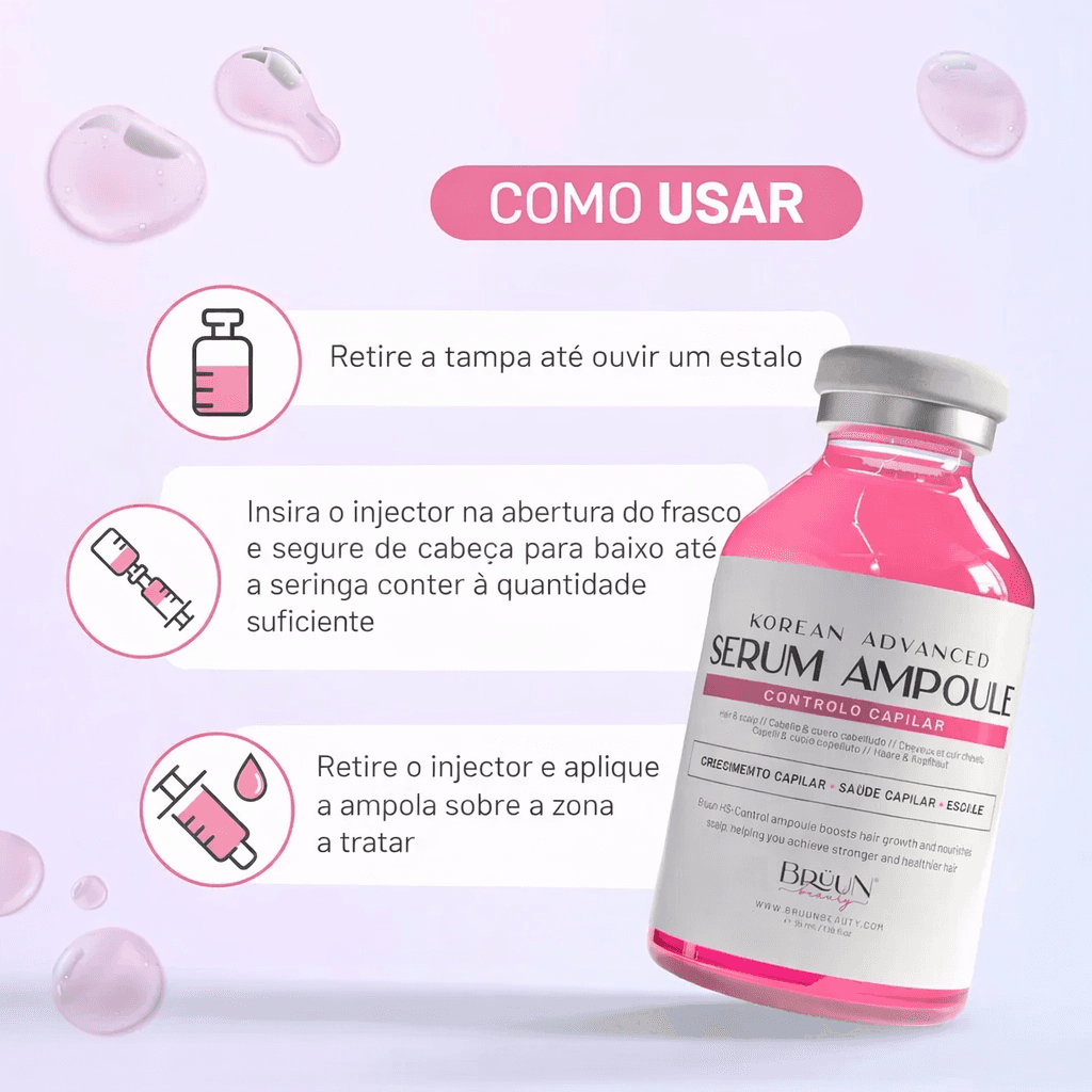 Sérum Booster Capilar e Sobrancelhas HS Peptídeos e Biotina Microagulhamento - 5