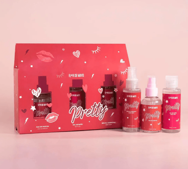 Kit de Banho Pretty | Prenda de Natal