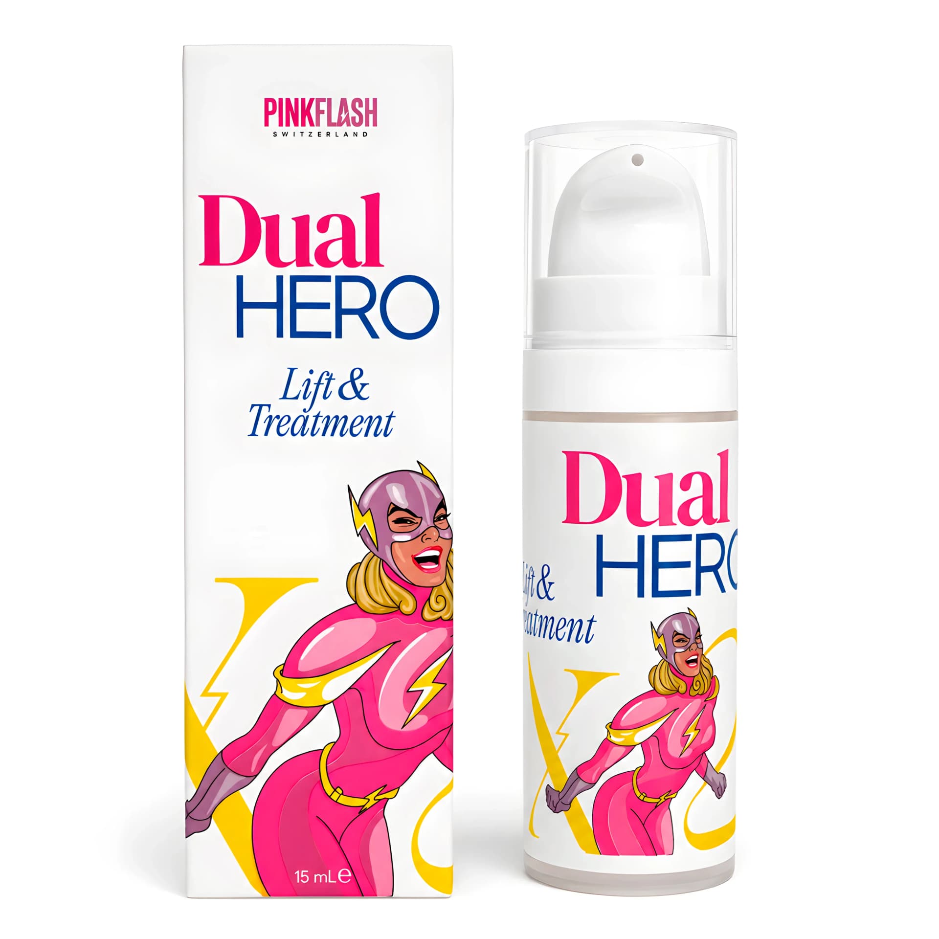 Pink Flash Dual Hero Étape 1 - Lotion Hybride Lash Lifting et Brow Lamination 15 ml - 1