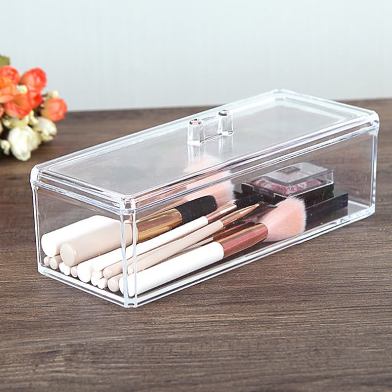 Rectangular Acrylic Organizer with Lid - 3