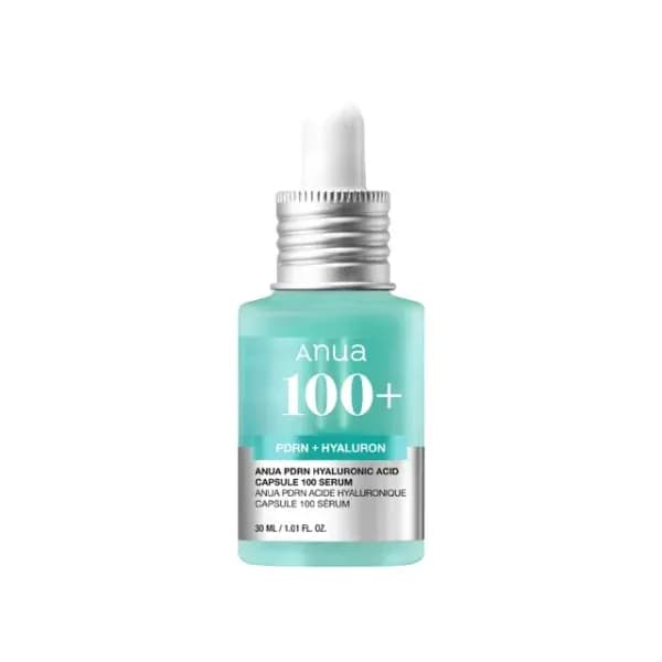 Anua PDRN Hyaluronic Capsule 100 Serum — Hidratação 30 ml — embalagem do produto