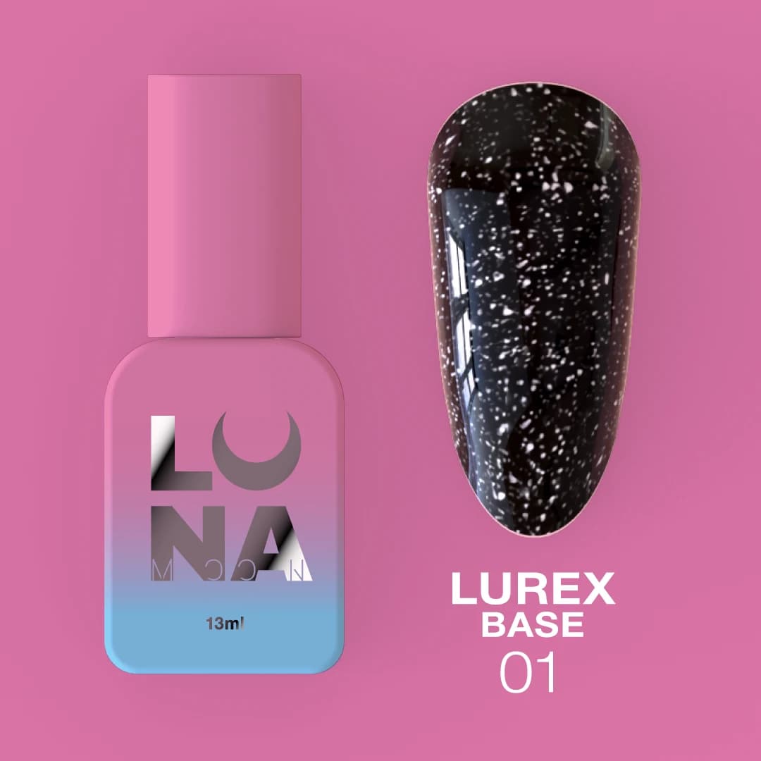 Lurex Base Nº1 – Base Camouflage Paillettes Noires – 13 ml LUNAmoon