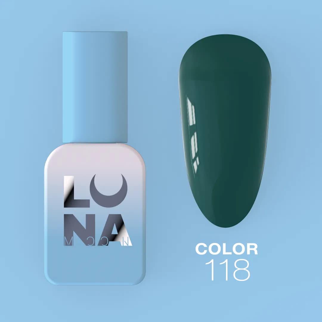 Verniz Gel – Gel Polish Nº118 Dark Green – 13 ml LUNAmoon