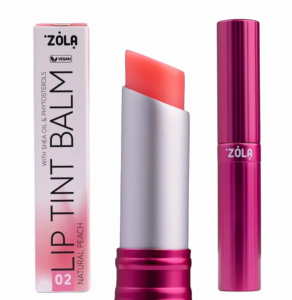ZOLA Lip Tint Balm 02 Peach Natural - Bálsamo Labial com Cor - 1