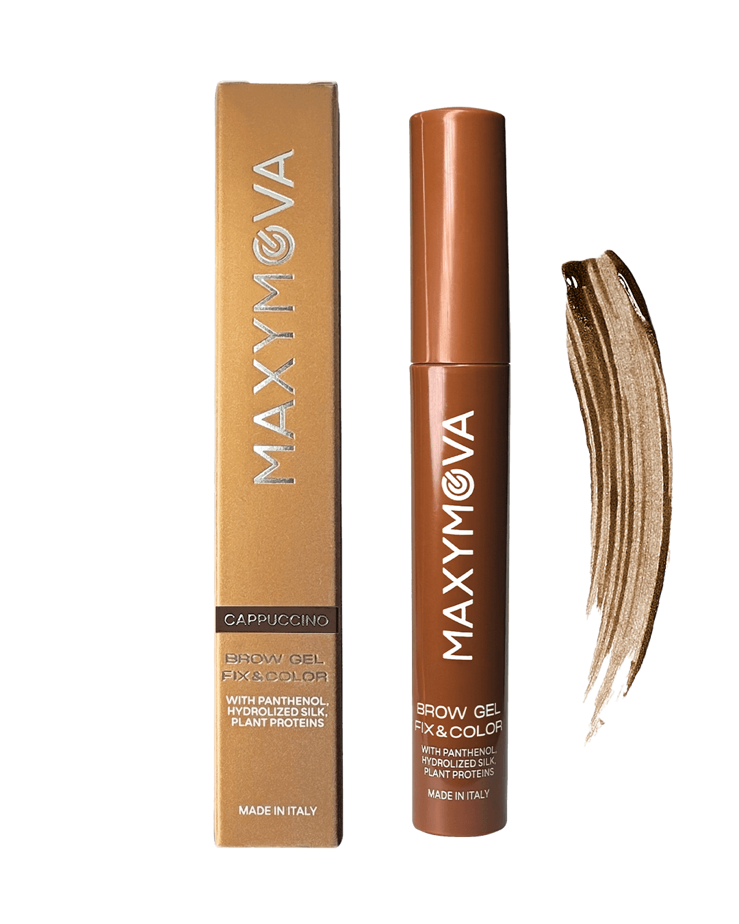 Maxymova Brow Gel Fix & Color, Gel Cappuccino