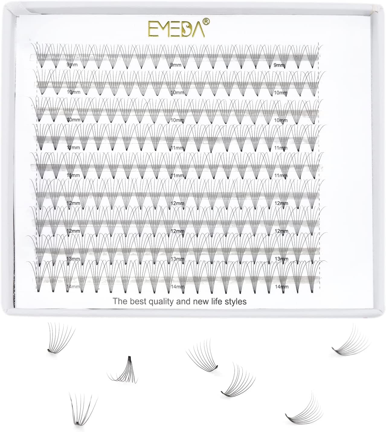 Russian Volume Lashes 0.07mm Mix - XL Box - 4