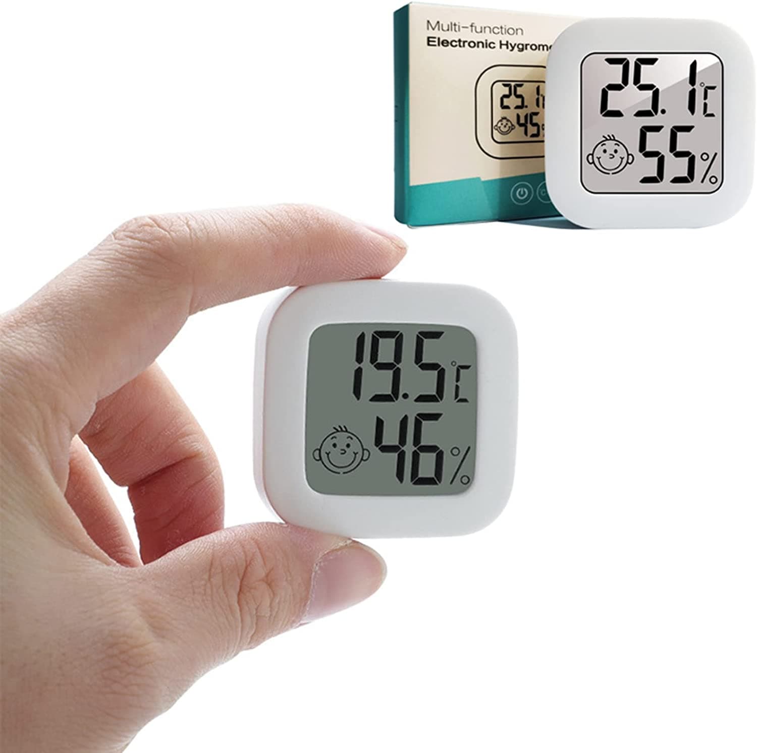 Higrómetro Medidor Temperatura e Humidade Extensão de Pestanas - 3