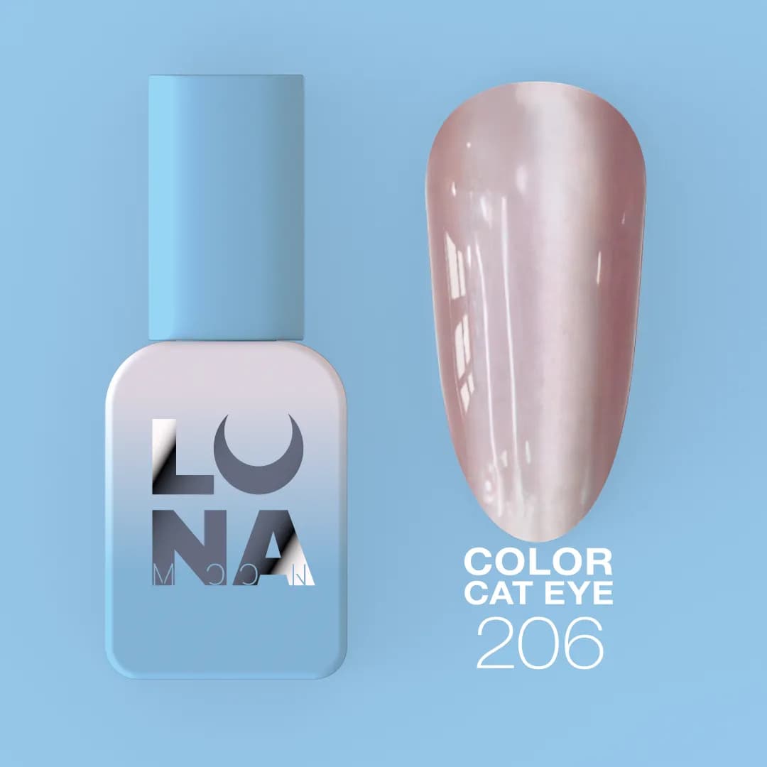 Verniz Gel Magnético – LUNAmoon Cat Eye Pink Nº206 – 13 ml LUNAmoon