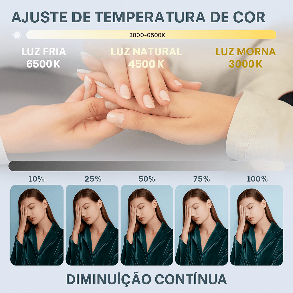 Lámpara Media Luna Negra LED 42W con Soporte para Móvil - 4