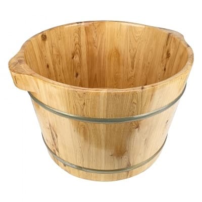 Wooden Basin 10L Pedicure – Calista, Spa and Aesthetics | Mini Ofurô for Foot Soaking - 1