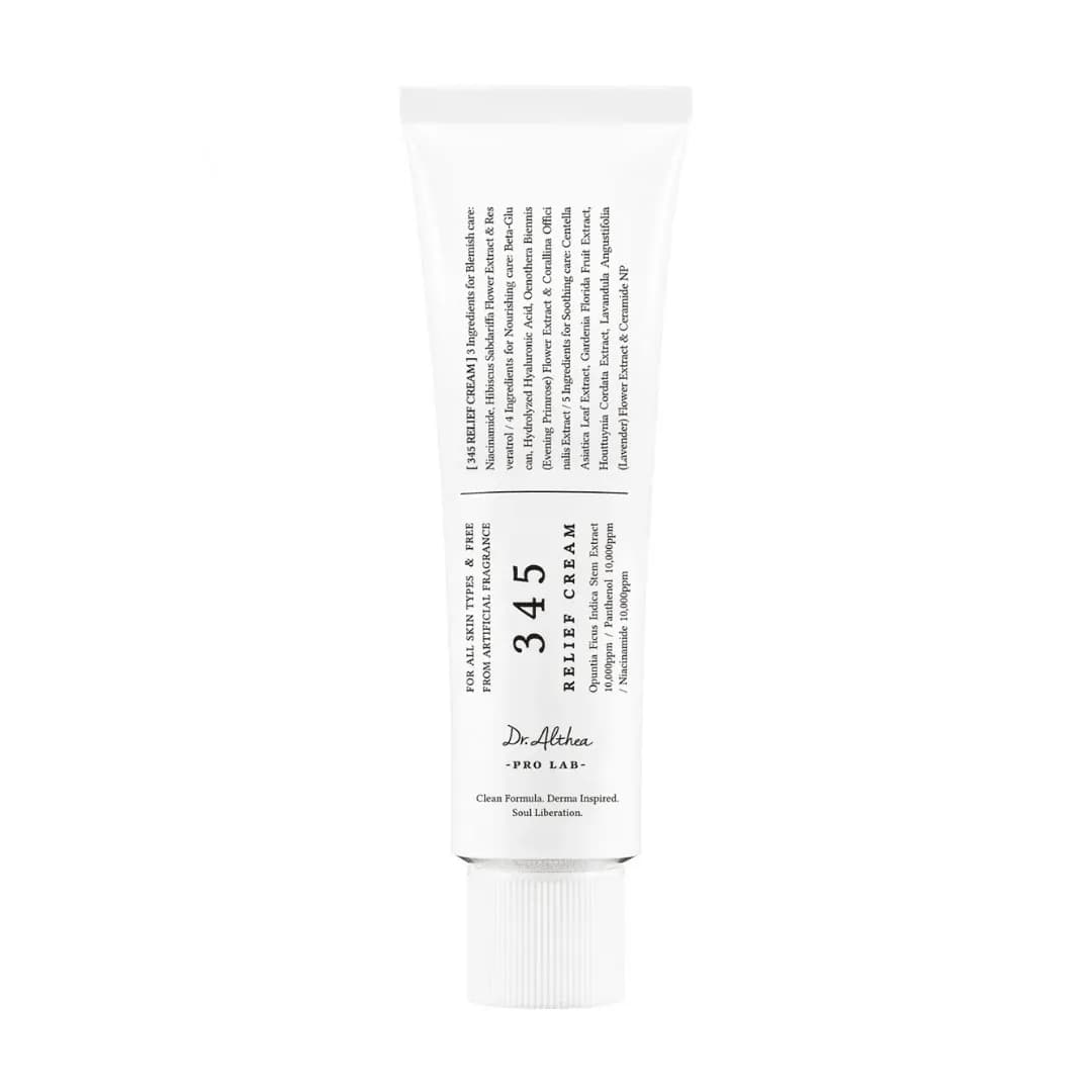 Dr. Althea 345 Relief Cream — Creme Facial 50 ml, embalagem do produto