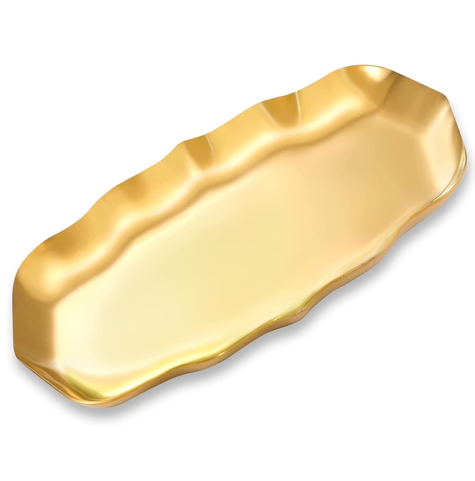 Wavy Stainless Steel Tray - 1