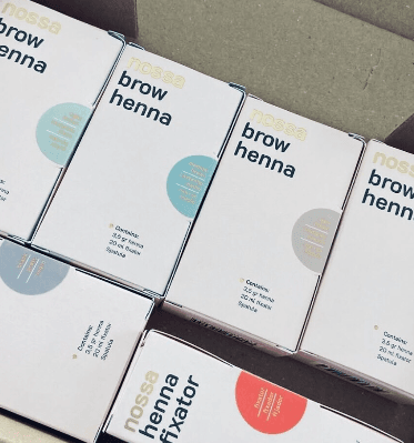 Henna + Fixierer NOSSA für Augenbrauen - Schwarz - 3