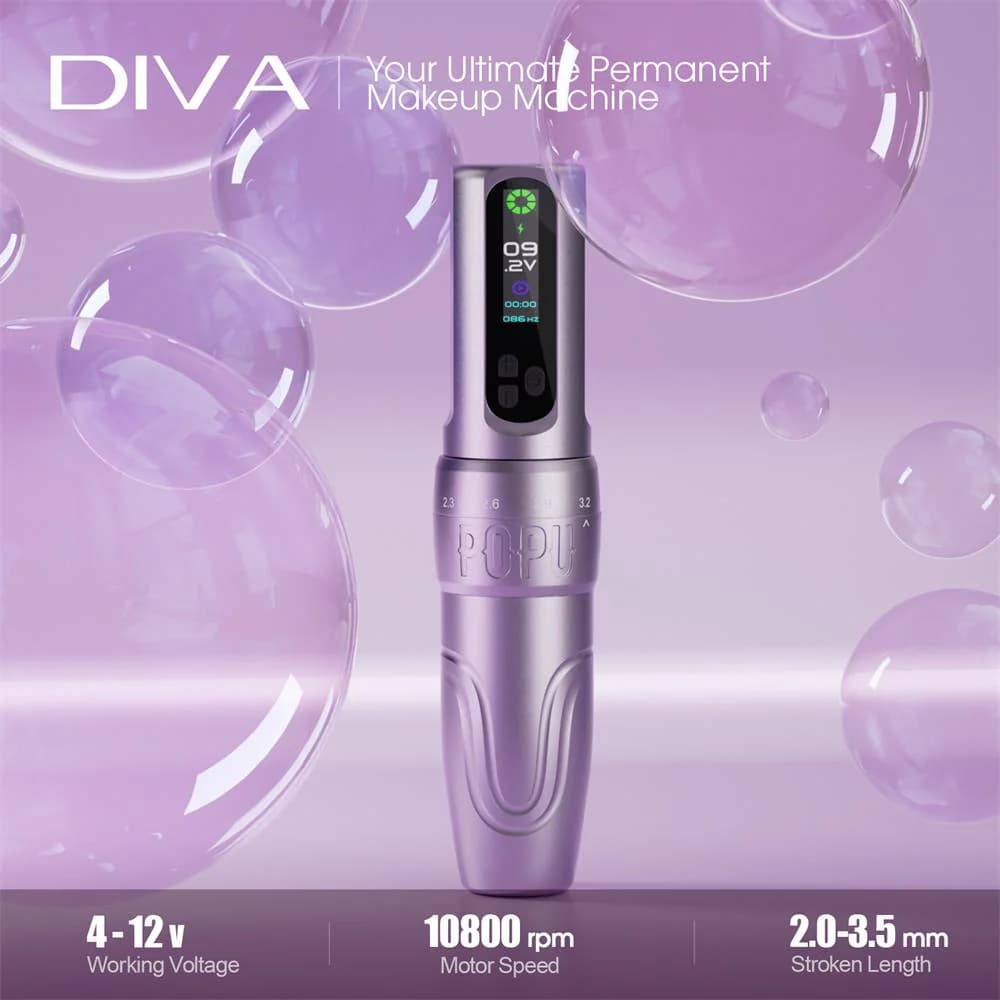 POPU Dermograph Diva - Adjustable Machine - Wireless + Bag - 7