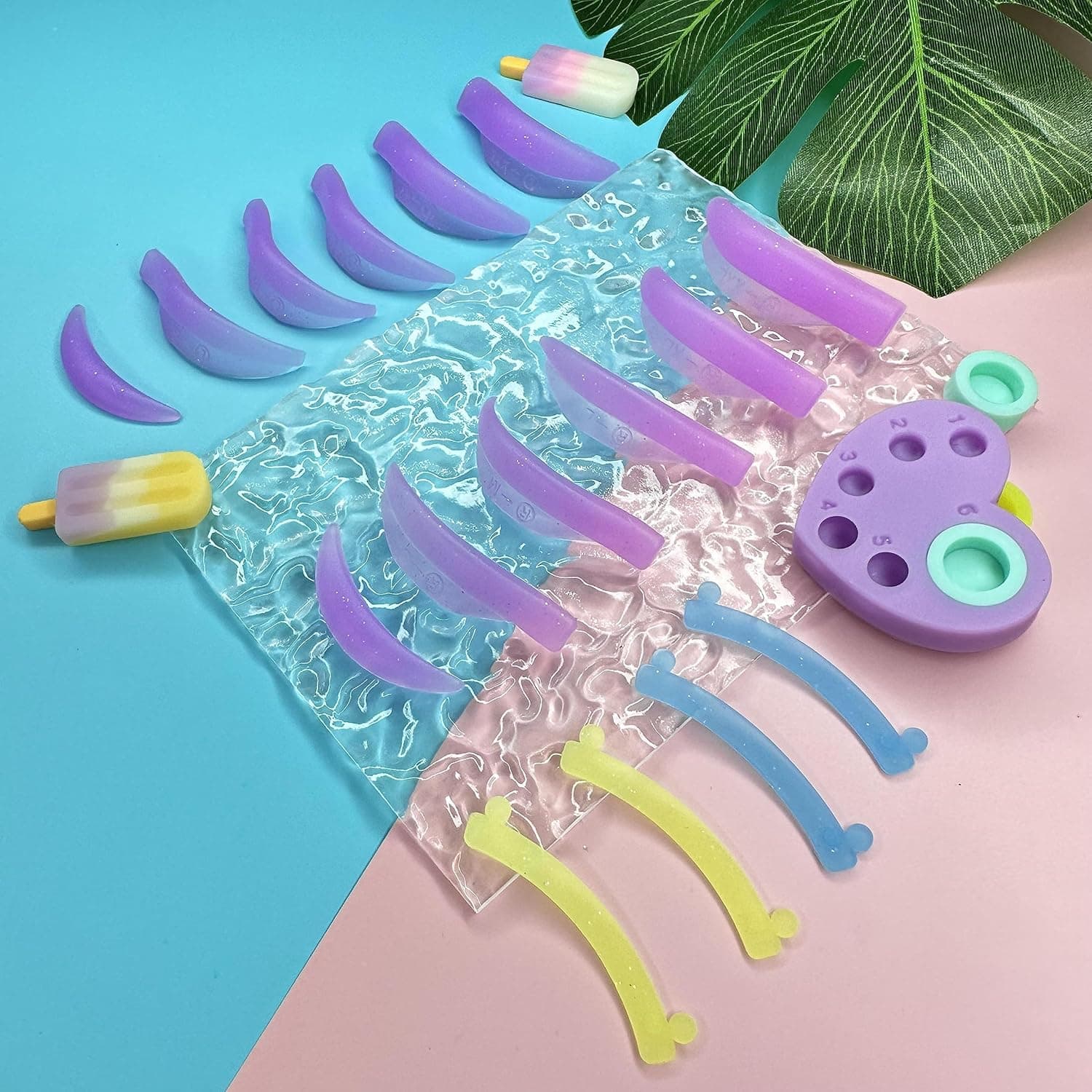 5 Pairs Molds Kit + Palette + 2 Pairs Strips - Lash Lifting - 2