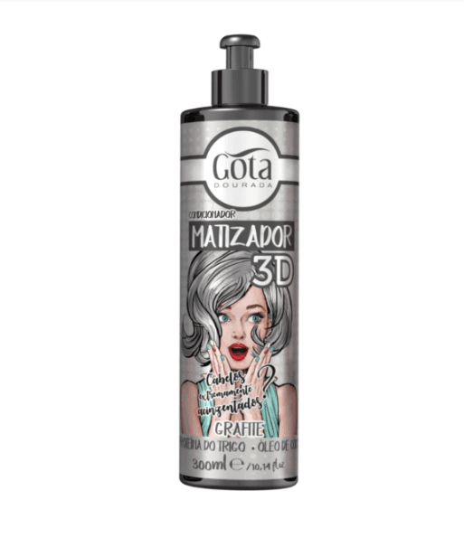 Gota Dourada Matizador Condicionador 3D - Grafite 300ml