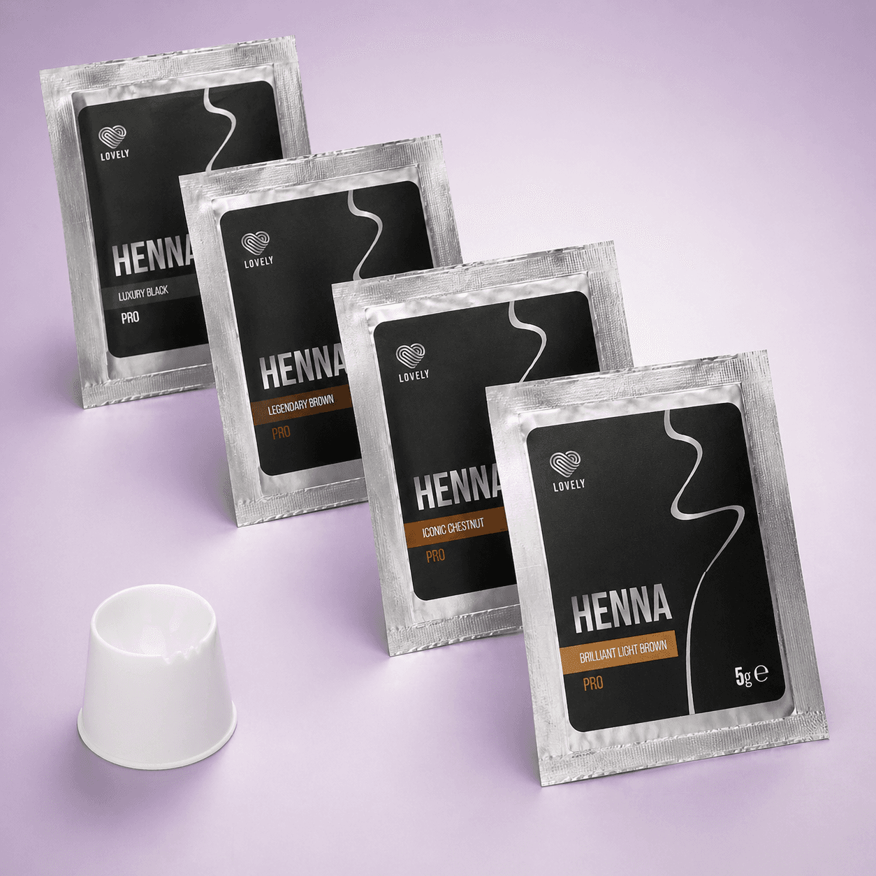 Kit Lovely Brow Henna Mini 4 Shades - 1