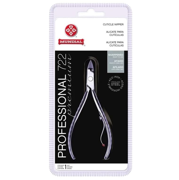 Alicate de Cutícula 722-PR Professional Aço Inox Mundial