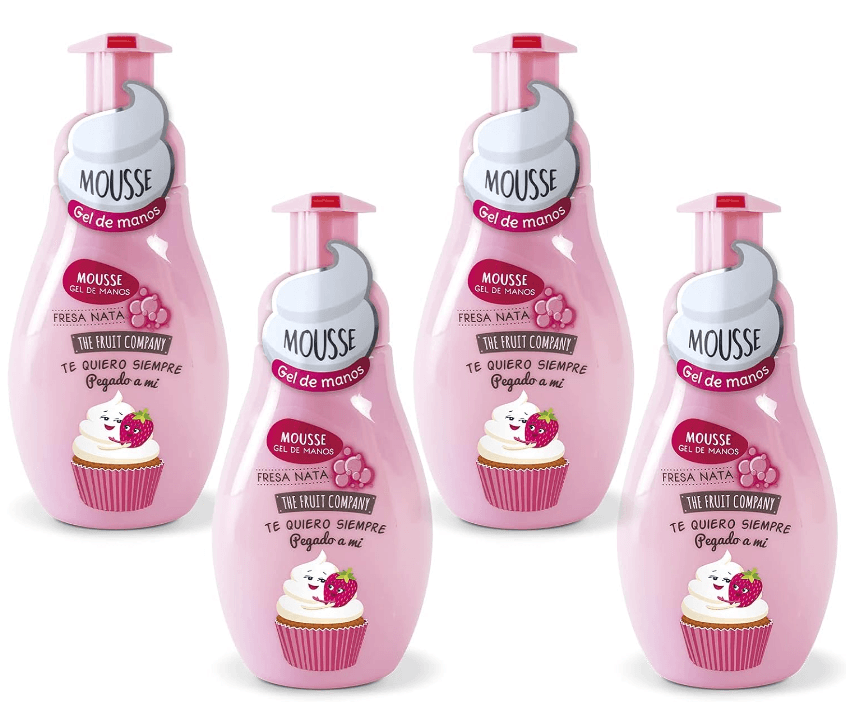 The Fruit Company - Kit Savon Mains Mousse Fraise Crème 4 und - 1