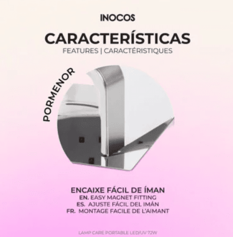 Inocos LED UV Lamp Care tragbare 72W - 8